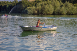 Čln Linder s veslami